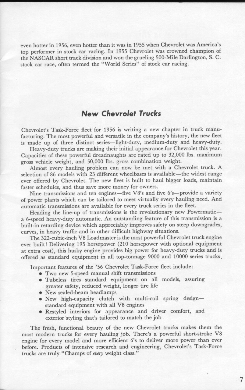 The Chevrolet Story - Published 1956 Page 11